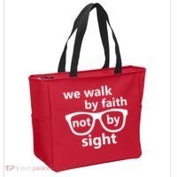 Walk By Faith Not By Sight Christian Tote Bag thumb 2