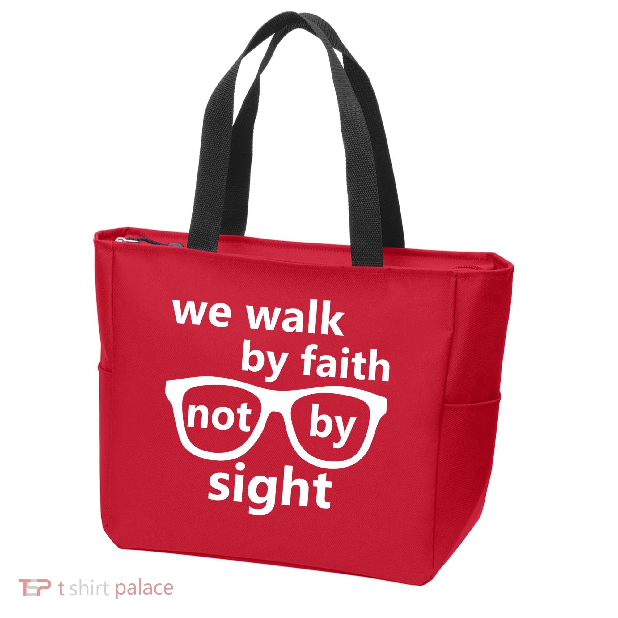Walk By Faith Not By Sight Christian Tote Bag