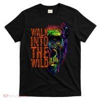 Walk Into The Wild Colorful Gorilla T-Shirt thumb 0