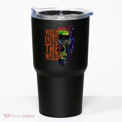 Walk Into The Wild Colorful Gorilla Tumbler