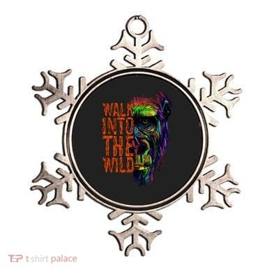 Walk Into The Wild Colorful Gorilla Ornament