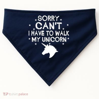Walk My Unicorn  USA-Made Doggie Bandana