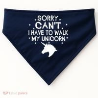Walk My Unicorn  USA-Made Doggie Bandana thumb 0