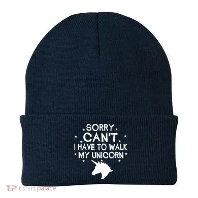 Walk My Unicorn Beanie