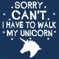 Walk My Unicorn  Women's Hoodie thumb 2