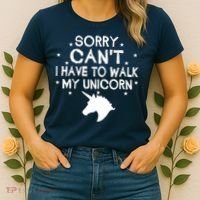 Walk My Unicorn  Women's T-Shirt thumb 2