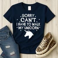 Walk My Unicorn  Women's T-Shirt thumb 3