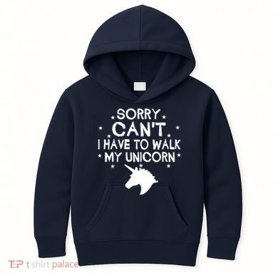 Walk My Unicorn  Kids Hoodie