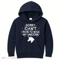 Walk My Unicorn  Kids Hoodie thumb 0