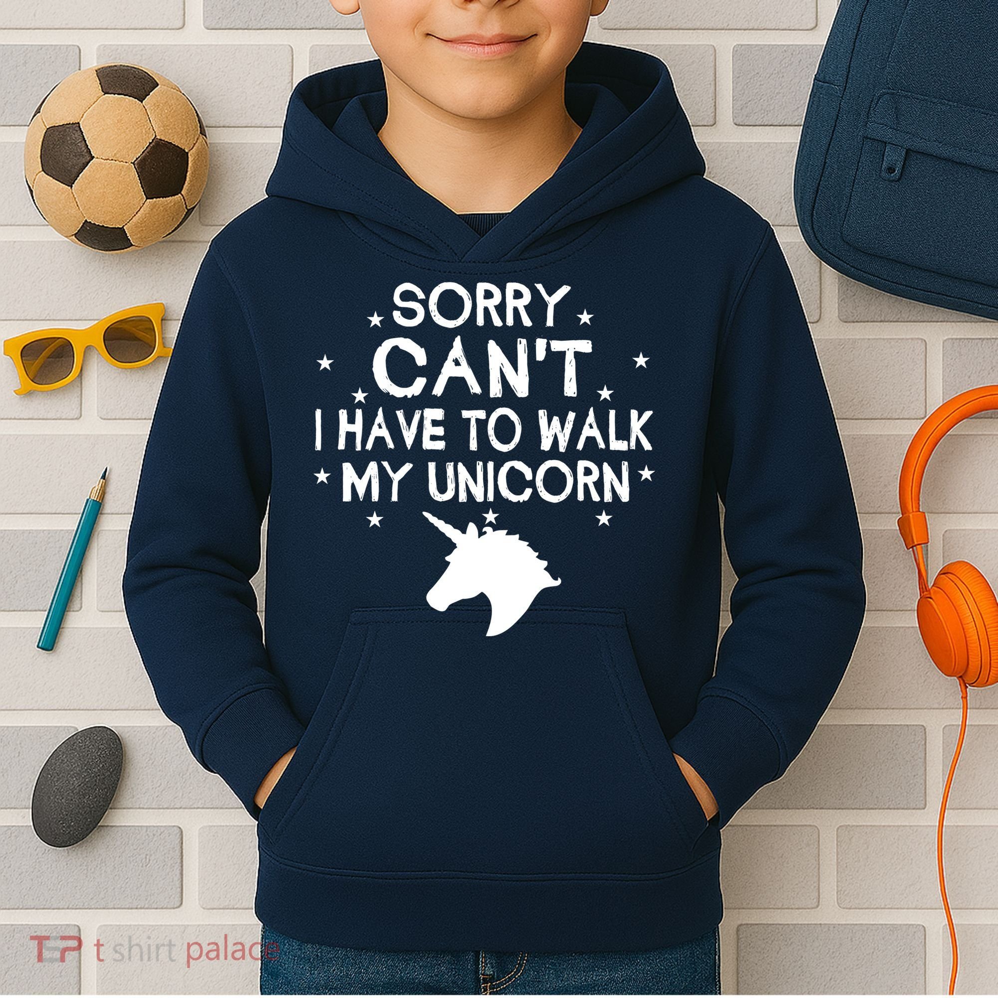 Walk My Unicorn  Kids Hoodie