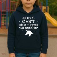 Walk My Unicorn  Kids Hoodie thumb 3