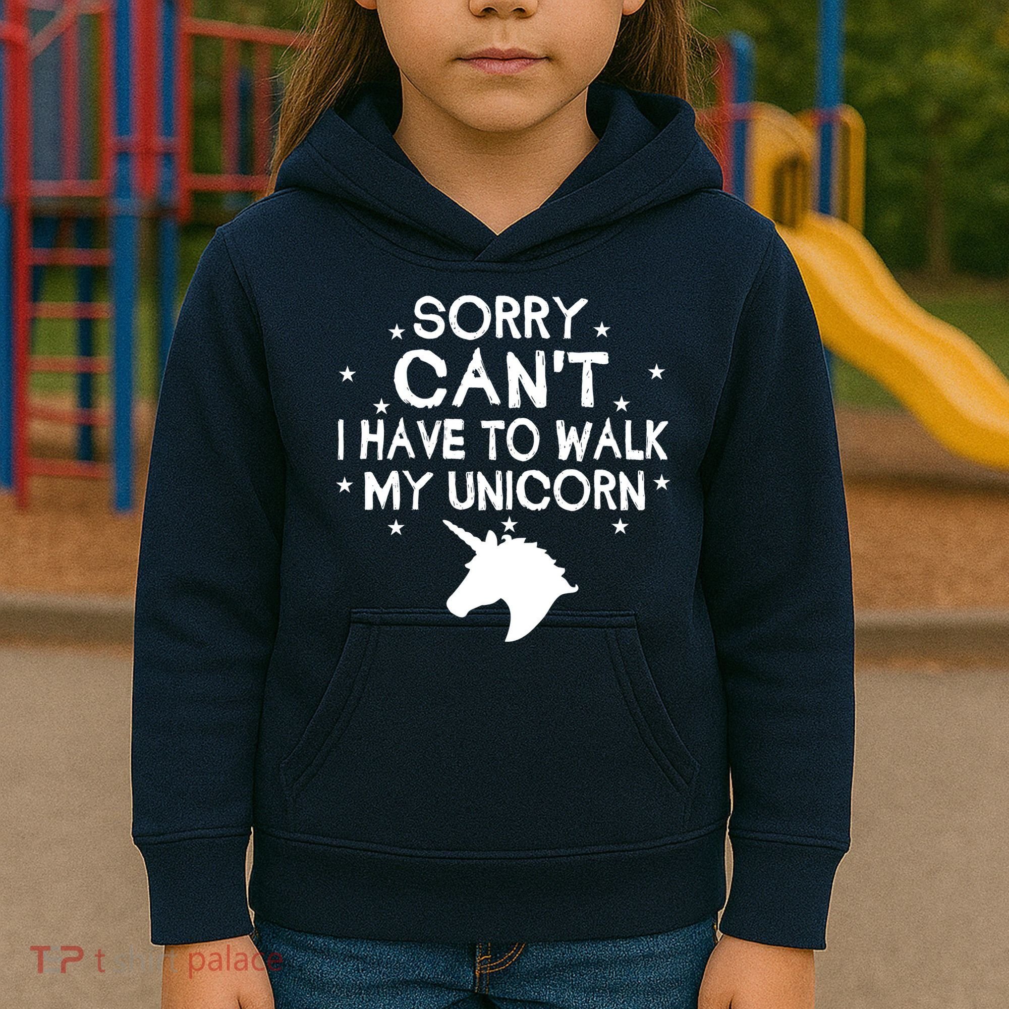Walk My Unicorn  Kids Hoodie