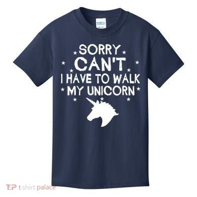 Walk My Unicorn  Kids T-Shirt