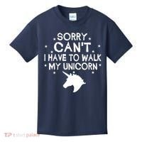 Walk My Unicorn  Kids T-Shirt thumb 0