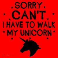 Walk My Unicorn  Santa Hat thumb 1