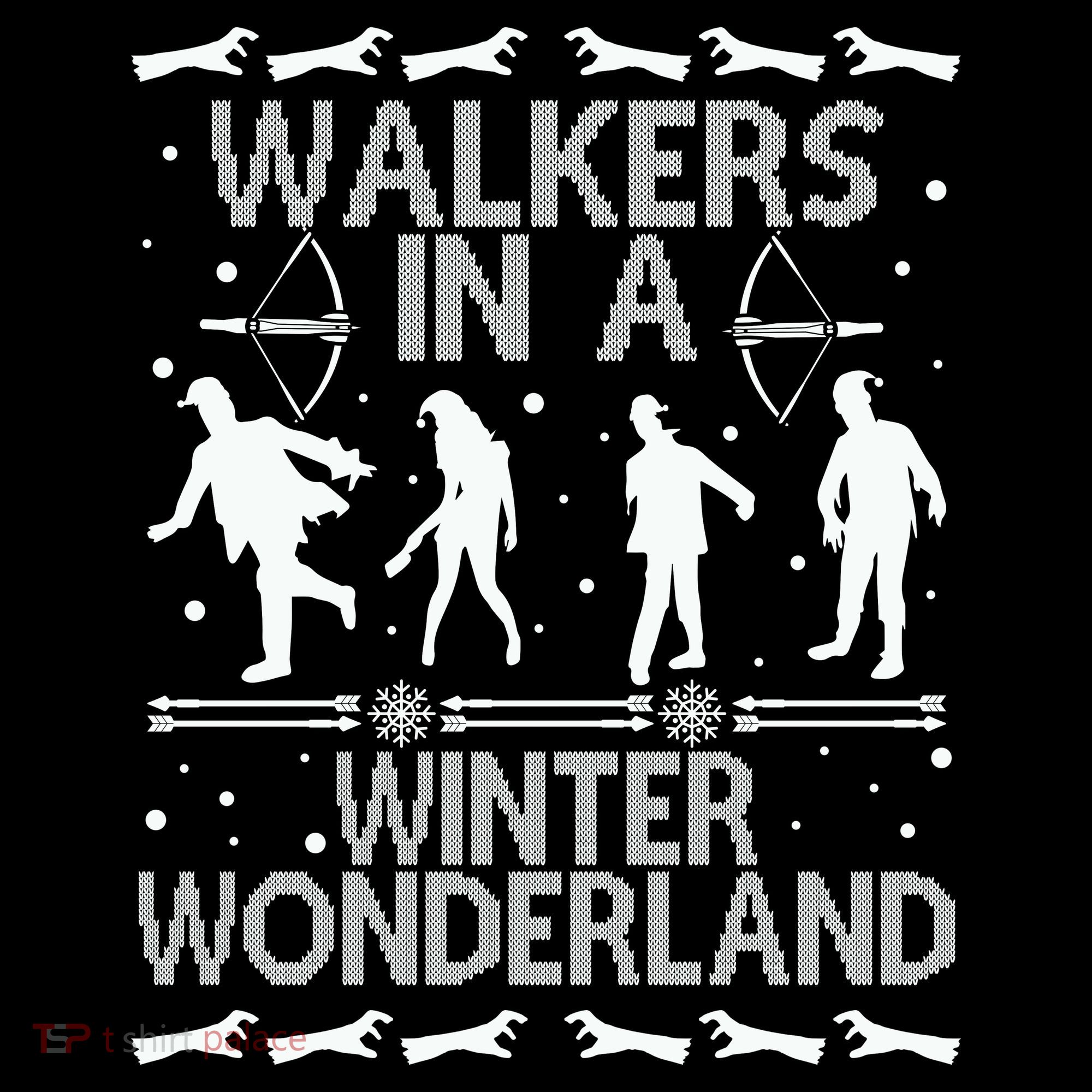 Walkers In A Winter Wonderland Women's Hoodie