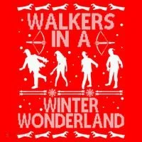 Walkers In A Winter Wonderland Hoodie thumb 2