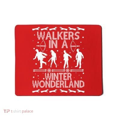 Walkers In A Winter Wonderland Mousepad
