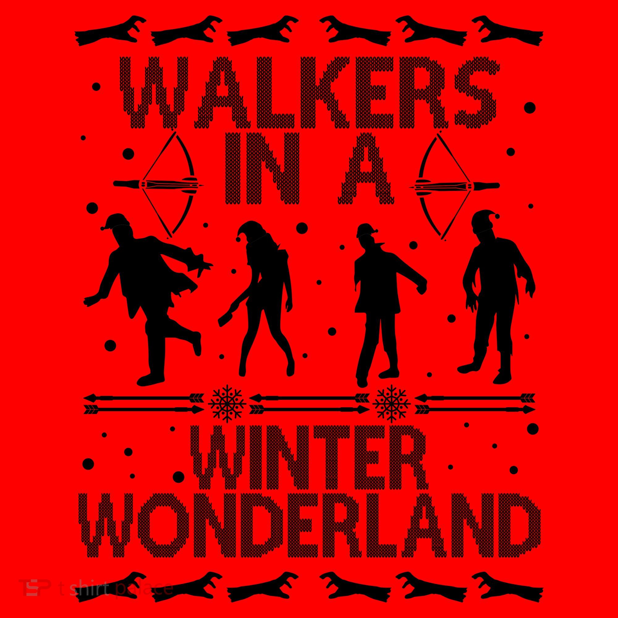 Walkers In A Winter Wonderland Santa Hat