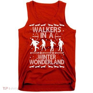 Walkers In A Winter Wonderland Tank Top