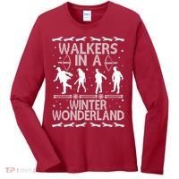 Walkers In A Winter Wonderland Women's Long Sleeve Shirt thumb 0