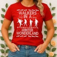 Walkers In A Winter Wonderland Women's T-Shirt thumb 2
