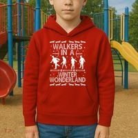 Walkers In A Winter Wonderland Kids Hoodie thumb 2