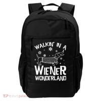 Walking In A Wiener Wonderland Funny Christmas Backpack thumb 0