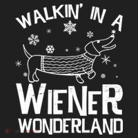 Walking In A Wiener Wonderland Funny Christmas Hat thumb 2
