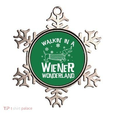 Walking In A Wiener Wonderland Funny Christmas Ornament