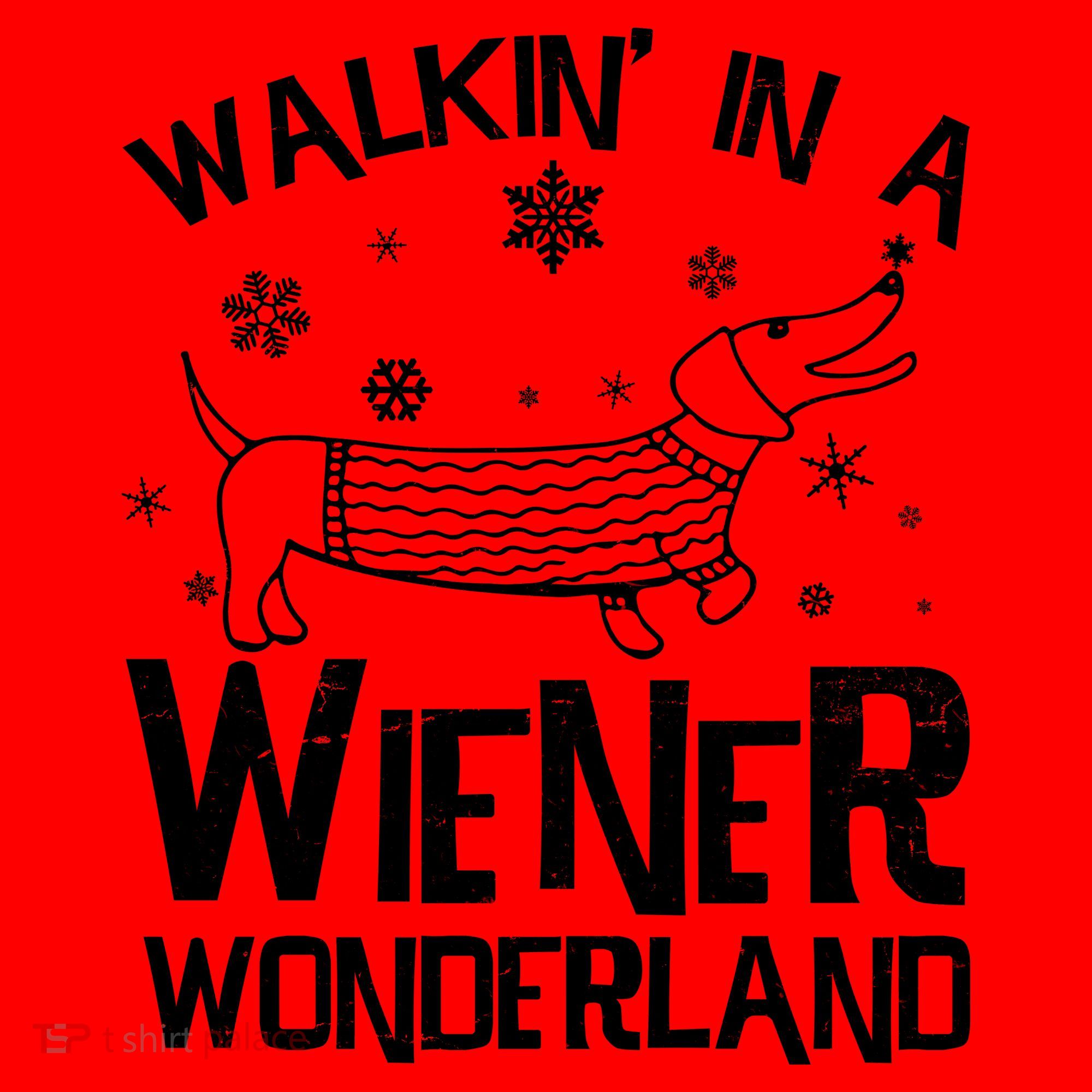 Walking In A Wiener Wonderland Funny Christmas Santa Hat