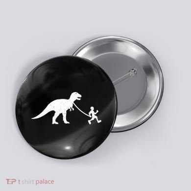 Walking My T-Rex Button