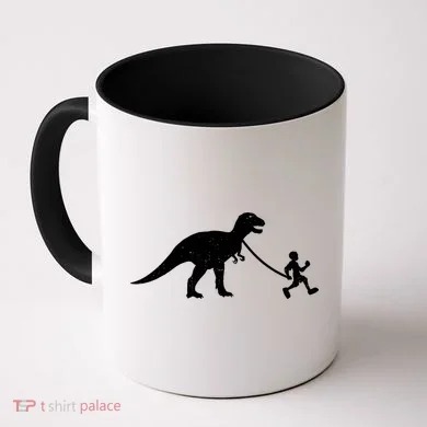 Walking My T-Rex Coffee Mug