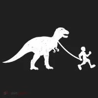 Walking My T-Rex Tumbler thumb 3