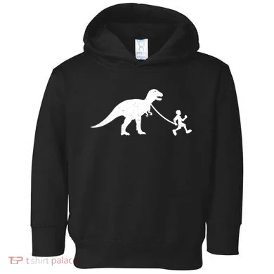 Walking My T-Rex Toddler Hoodie