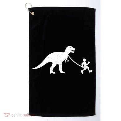 Walking My T-Rex Golf Towel