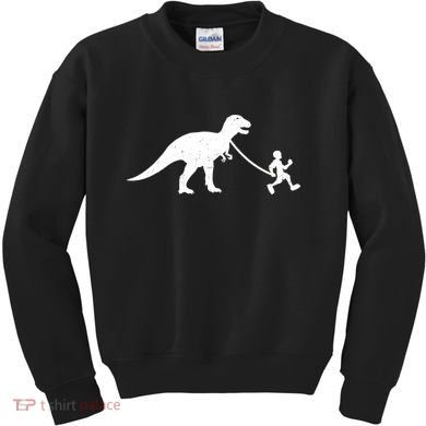 Walking My T-Rex Kids Sweatshirt