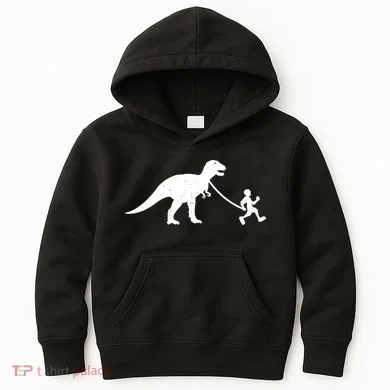 Walking My T-Rex Kids Hoodie