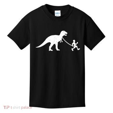 Walking My T-Rex Kids T-Shirt