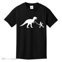 Walking My T-Rex Kids T-Shirt thumb 0