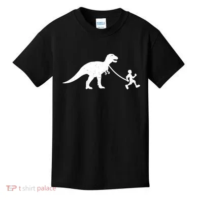 Walking My T-Rex Kids T-Shirt
