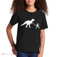 Walking My T-Rex Kids T-Shirt thumb 2