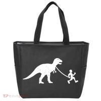 Walking My T-Rex Tote Bag thumb 0
