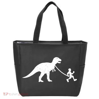 Walking My T-Rex Tote Bag