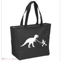 Walking My T-Rex Tote Bag thumb 2