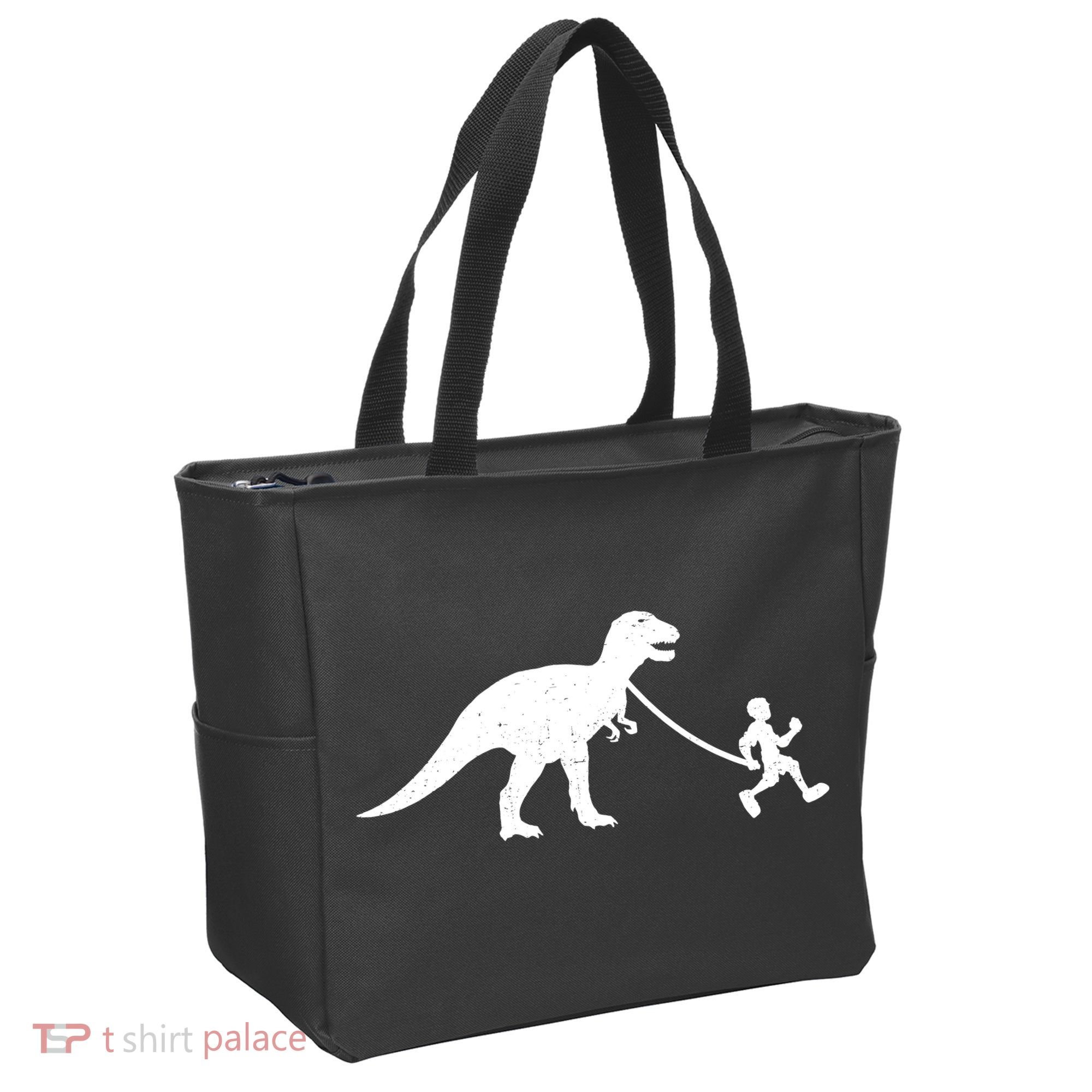 Walking My T-Rex Tote Bag