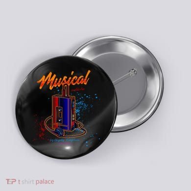 Walkman Los Angeles California Retro Button