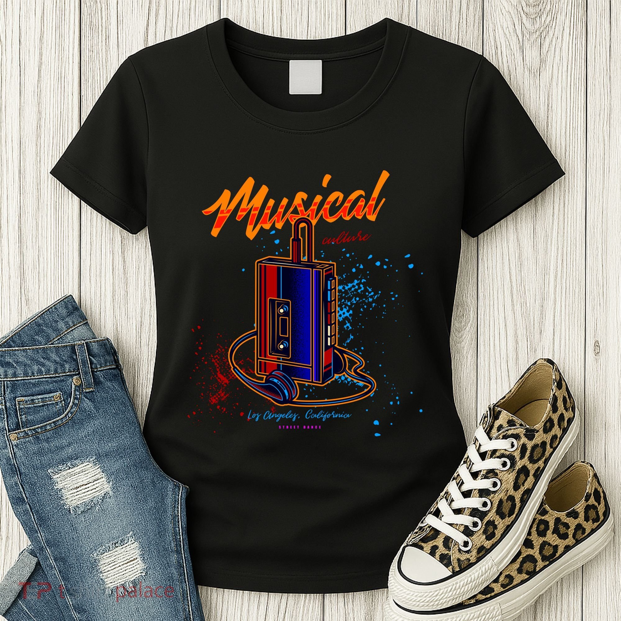 Walkman Los Angeles California Retro Women's T-Shirt