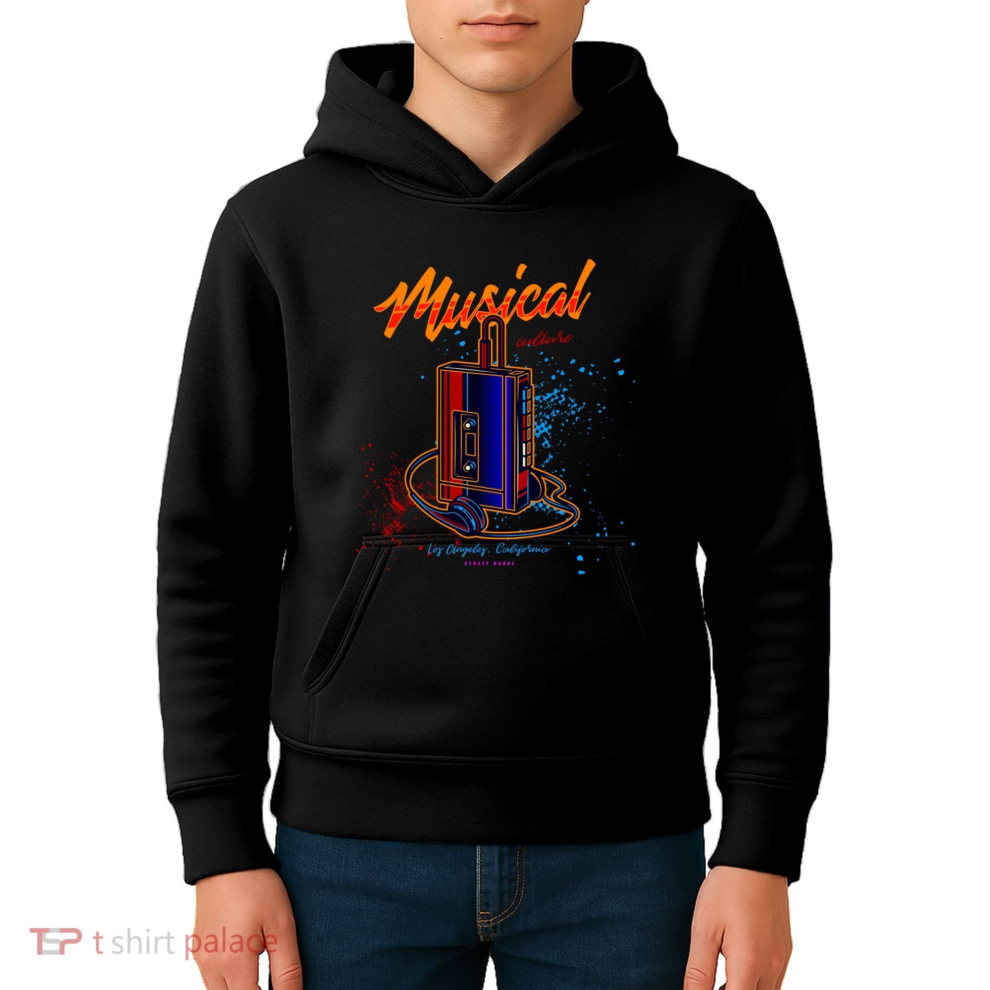 Walkman Los Angeles California Retro Kids Hoodie