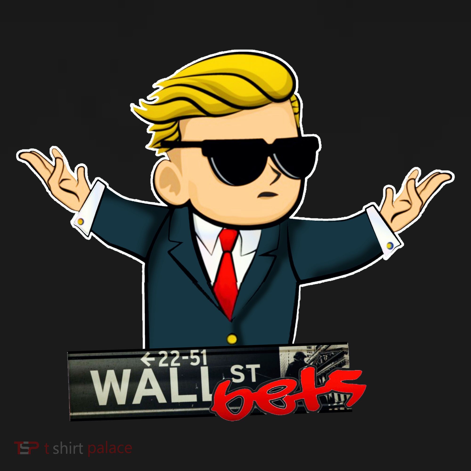 Wall Street Bets Guy Investing Stocks Bucket Hat